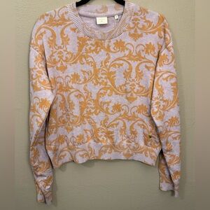 NWT Rareism Light Purple Moon Style 100% Cotton Crewneck Pullover Style Size Med